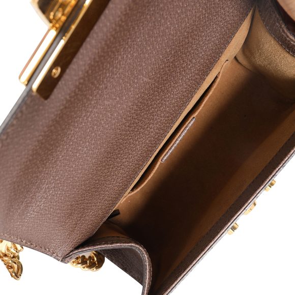 Gucci Tian GG Supreme Canvas Small Padlock Shoulder Bag - Picture 8 of 8